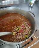 Arroz de frijol cabeza negra