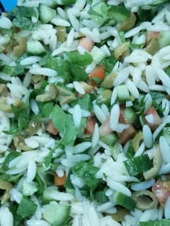 A picture of Rice Macaroni Salad.