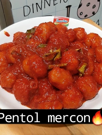 Langkah Gampang Membuat Resep Pentol mercon🔥 yang Lezat Anti Ribet, Mantap