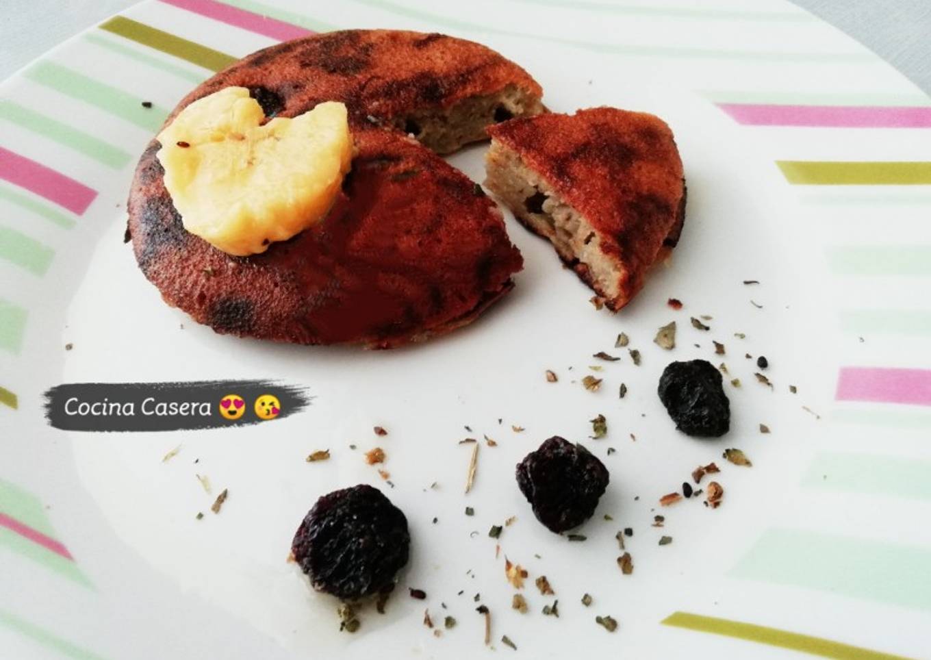 Tortilla de plátano maduro + Puré de plátano 😋