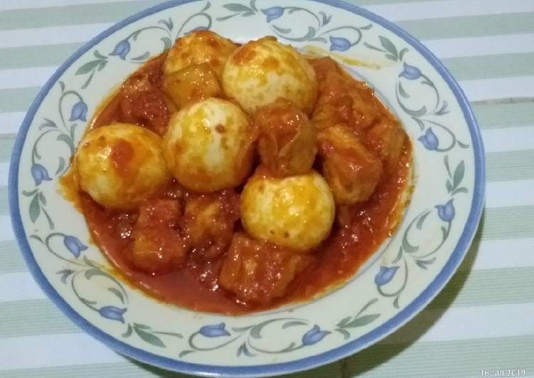 Balado tahu telur