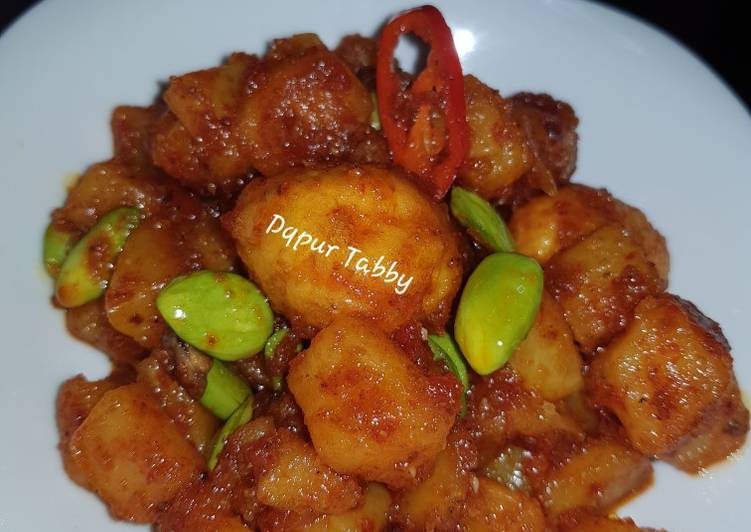 Kentang balado telur puyuh