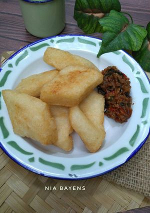 Foto resep Uli ketan plus sambel oncom