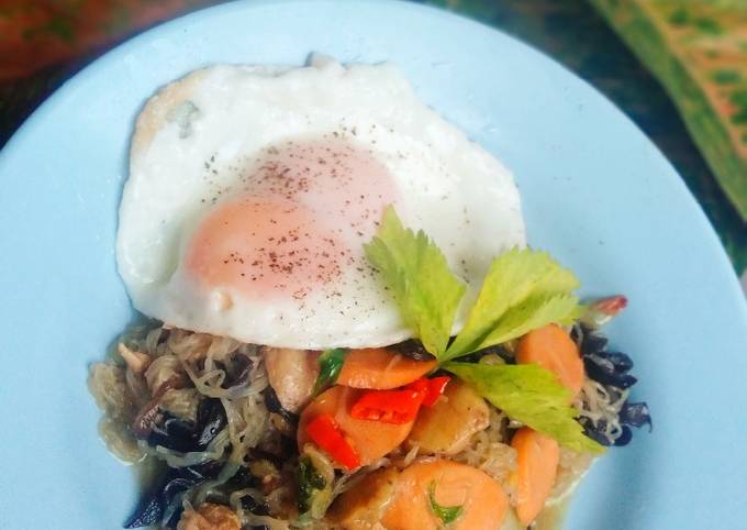 Standar Cara gampang memasak Bihun keto yang spesial