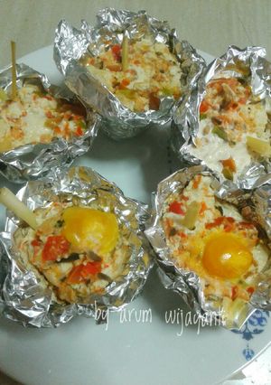 Foto resep Pepes tahu telur masin #bikinramadanberkesan