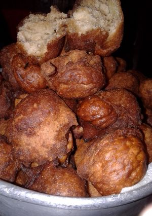 Una foto de Buñuelos de manzana