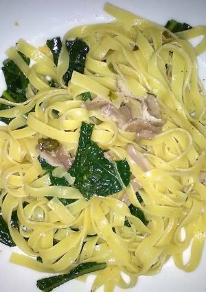 Une photo de Tagliatelle tête-de-moine
