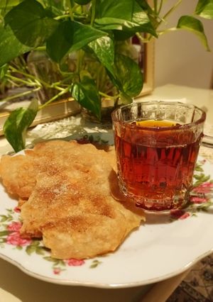 عکسی از دستور نان روغنی‌شکری و دارچینی