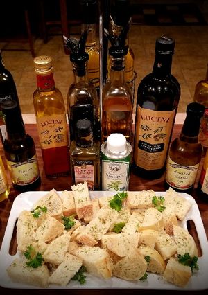 A picture of Mike's Bread - Dipping Oils & Cheese Appetizers.