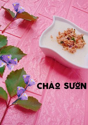 Hình của món Cháo sườn hà nội.