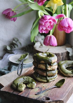 Zdjęcie przepisu Jogurtowe ciasteczka Matcha.