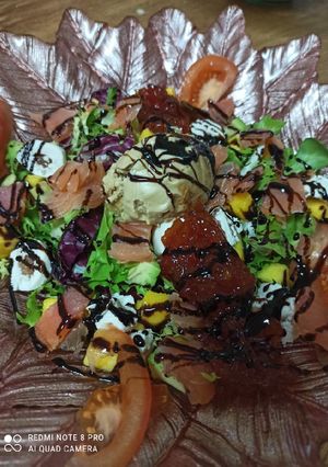 Una foto de Ensalada de dulce de leche