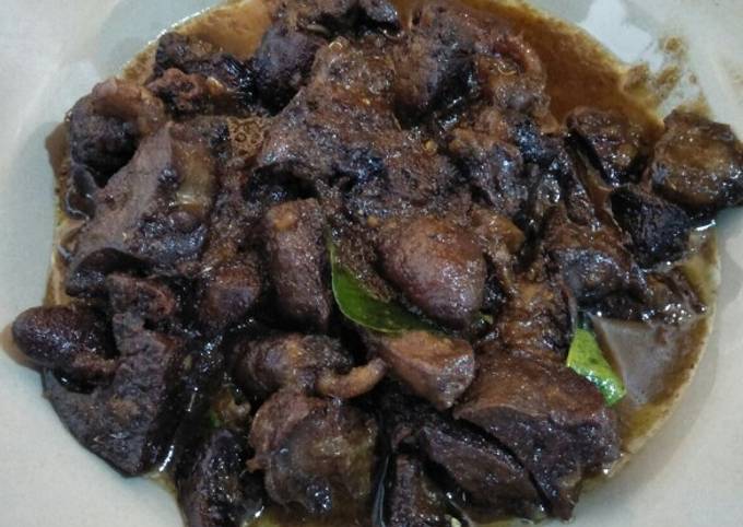 Hati ayam masak kecap