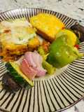 Bourbon barbecue chicken lasagna roll ups