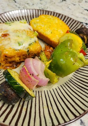 A picture of Bourbon barbecue chicken lasagna roll ups.