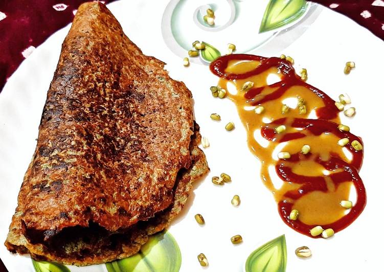 Recipe of Speedy Moong sprout pancake