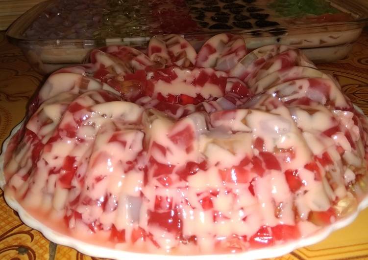 Langkah Mudah untuk Membuat Puding mozaik manjah, Enak