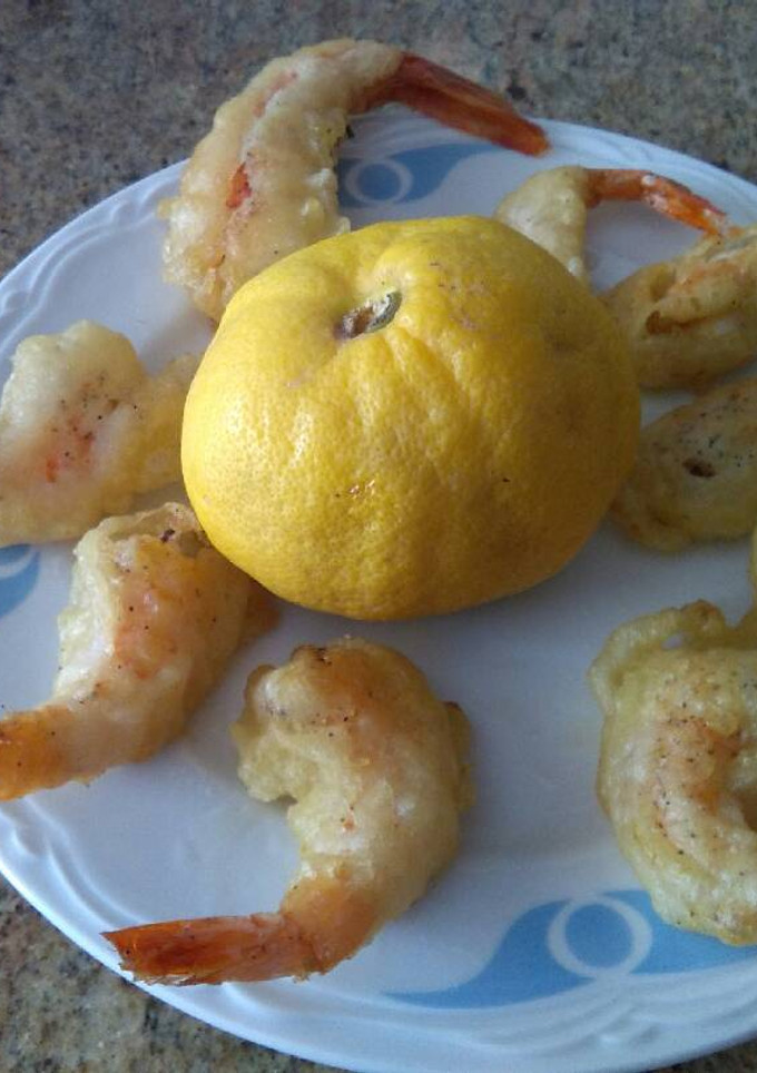Una foto de Gambas gabardina