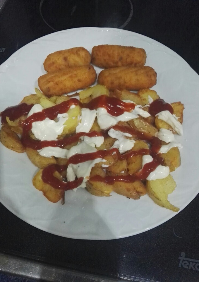 Una foto de Croquetas con patatas deluxe estilo McDonald's