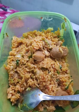 Foto resep Nasi goreng bakso pedes