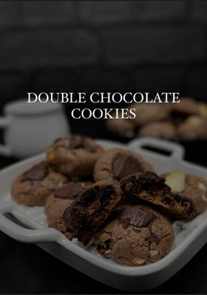 صورة لوصفة كوكيز دبل تشوكلت |DOUBLE CHOCOLATECOOKIES