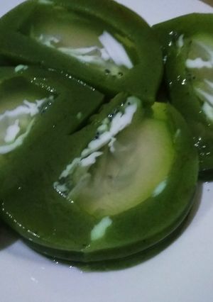 Foto resep Puding pandan kelapa rasa leci