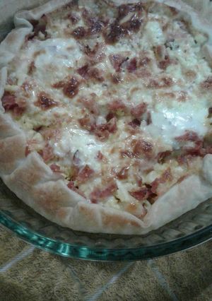 Una foto de Tarta liviana de jamon y queso