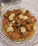 Sườn non kho trứng cút