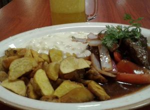 Una foto de Lomo saltado!!