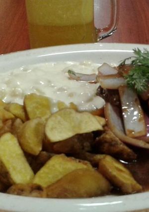 Una foto de Lomo saltado!!