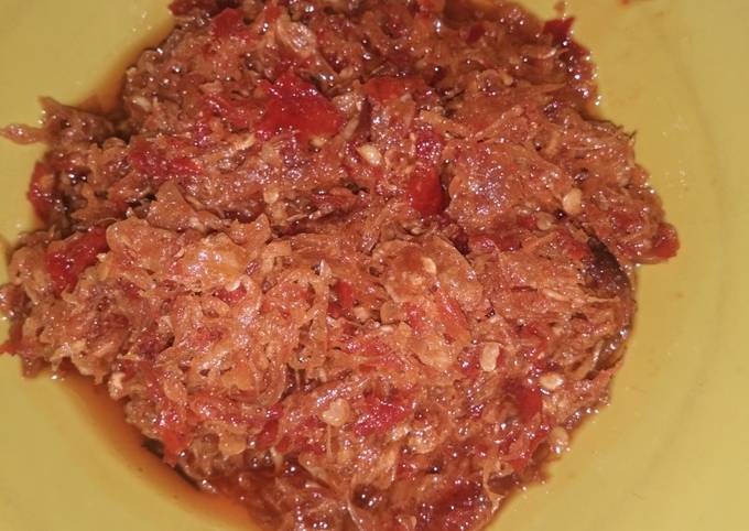 Yuk intip, Cara gampang memasak Sambal Bawang Goreng #100 hidangan Idul Adha yang sempurna