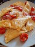Agnolotti con papa y taleggio