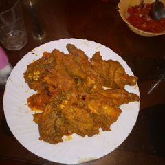 A picture of Delicious marinated kienyenji chicken.