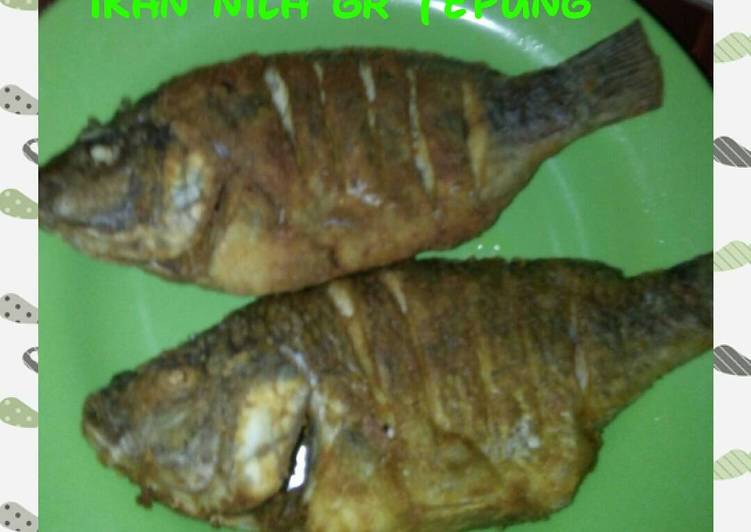Bahan-bahan Ikan nila gr tepung yang nikmat Untuk Jualan