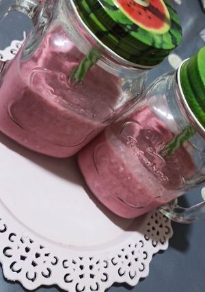 صورة لوصفة مشروب لفراز منعش🍓🍓
