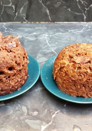 Una foto de Brownie en taza (2 versiones)