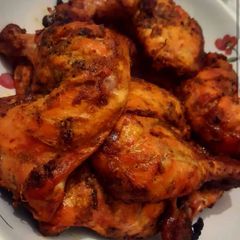 A picture of Tandoori restaurant style chicken 🍗🍖.