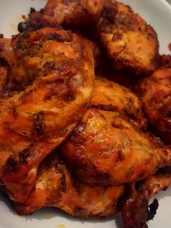 A picture of Tandoori restaurant style chicken 🍗🍖.