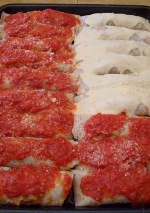 Una foto de Canelones rellenos de verdura