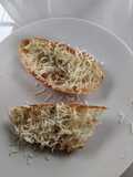 Butter cheddar garlic sourdough bread