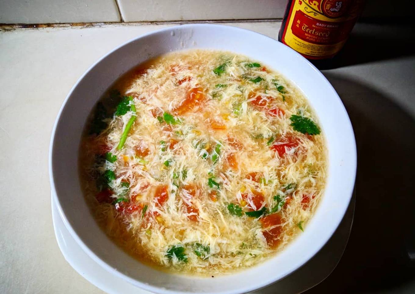 Sup Tomat Telur / Tomato and Egg Soup (murah dan enak)
