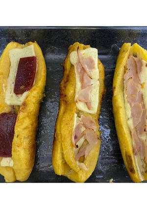 Una foto de Plátanos maduros al horno