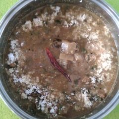 A picture of Doodhi Muthiya nu Shaak.