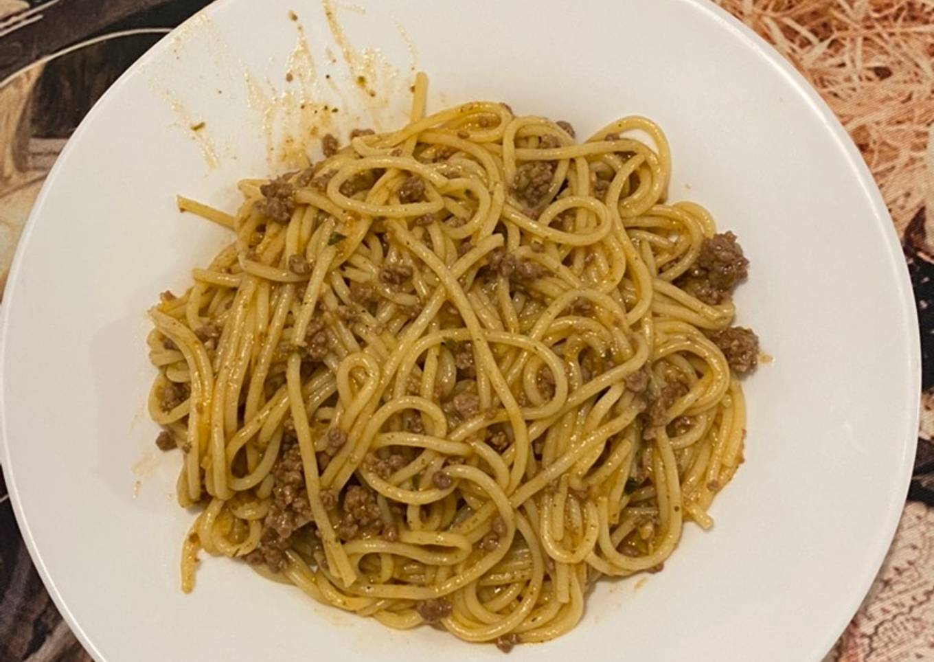Pasta a la bolognesa combinada con goulash 🍝
