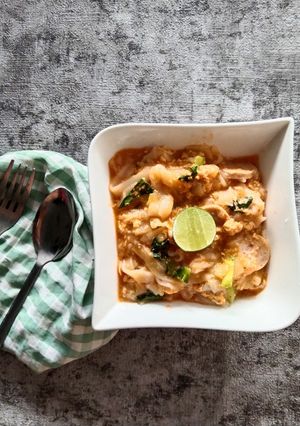 Foto resep 44 | Kwetiau Kuah Creamy Pedas