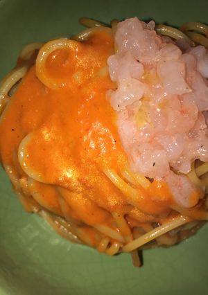 Foto di Spaghetti con bisque di peperoni