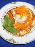 Yogurt and Ripe Banana Ice Cream on Rice Flour Pancakes