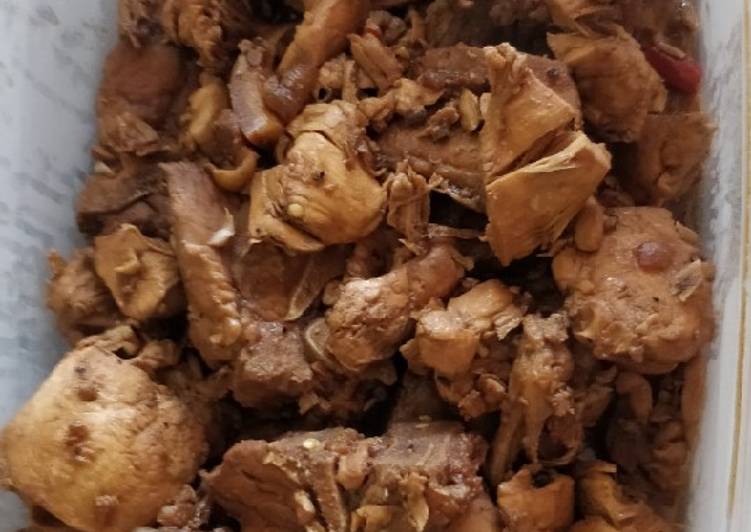 Recipe of Quick Chicken and pork adobo