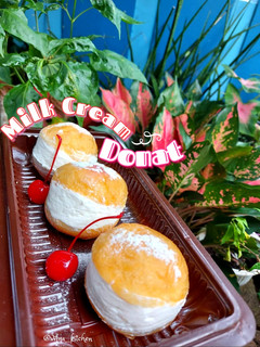 Foto resep 128. Donat Krim Susu (Donat Korea viral)