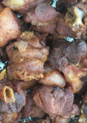 A picture of Pork meat (fried).